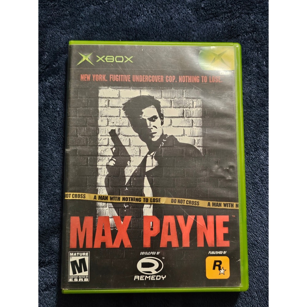 Max Payne Microsoft Xbox Original Video Game Rockstar Remedy Retro Action NTSC